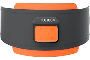 New Image SlenderBelt - Unisex Toning Belt for Toned & Defined Core Muscles - EMS Technology - Includes Remote For Quick & Easy Adjustments - 10 Nodes & 100 Intensity Levels - Great Home Gym Workout!