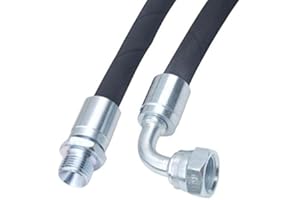 HYDROMOT Tubo idraulico 2SC, BSP, DN10 3/8", AG/IG 90°, personalizzato in base alle vostre esigenze dimensione1600mm