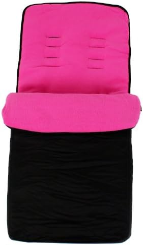 Baby Travel Essential Deluxe Snug Footmuff Cosytoes - Black/Pink