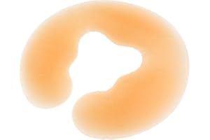 SGerste Silikonowa poduszka spa żelowa podkładka na twarz podpórka na twarz ciało plecy masaż stół łóżko spa piękno masaż poduszka kołyska - skóra, 27,5 x 25 cm