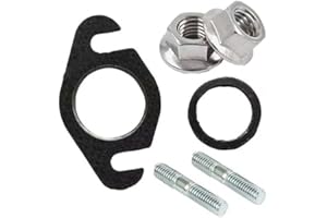 HCVGCM Motor Krümmerdichtung, 6-teiliges Auspuffdichtungsset für Roller, Reduziert Auspuffgeräusche und verhindert Leckagen, Verbessert Motorleistung und Kraftstoffeffizienz