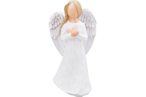CHUANGLI Remembrance Angel Figurine, Angel of Healing, Sculpted Hand-Painted Figure to Express Love, Sympathy Bereavement Gifts Birthday Gift for Moms Gift for Mother's Day