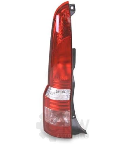 Fanale Posteriore Sinistro Per Fiat Panda 169 (2003-2011), Gruppo Ottico Completo Di Lampade, Colore Nero
