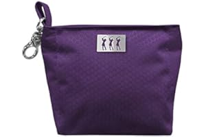 Surprizeshop Ladies Golf Honeycomb Clip Handbag. Purple.
