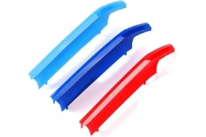 BizTech ® Clip In Grille Inserts Compatible with BMW Series 2 F22 F23 F44 F45 F46 Bonnet Hood Kidney Sport Strips Cover (F44 2021-up 7-Beams)