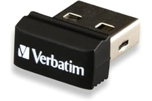 Verbatim Store 'n' Stay Nano USB-Stick 16GB, USB 2.0, USB Speicherstick mini, für Laptop Notebook Ultrabook TV Autoradio, USB Nano Stick, USB Stick kurz, schwarz