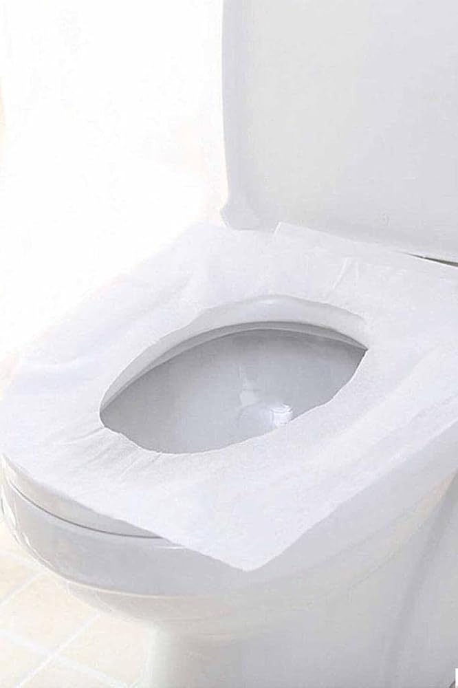 200 Adet Suda Eriyen Geri Dönüştürülebilir Klozet Kapağı Örtüsü