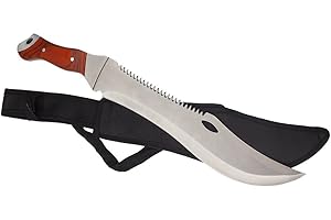 COLTEK Coltello a Lama Fissa Full Tang da Caccia e pesca Dotato di Fodero con Cerniera