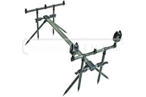 Oakwood Specimen Carp Goal Post Rod Pod & 2 Bite Alarms Angling Carp Fishing Pod