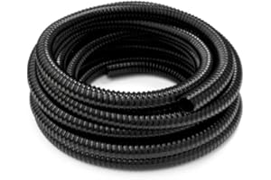 HeRo24 PVC Spiralschlauch 32 mm / 5 m lang für Teiche & Bachläufe schwarz