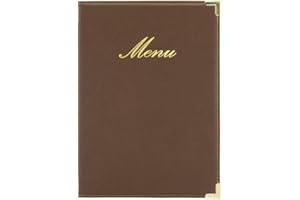 Securit Classic Range A5 Menu Holder with 1 Double Insert, Brown
