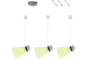 pulunto Self Study Badminton Trainer Set Automatic Rebound Badminton Practice Equipment Badminton Single-Player Rebound Trainer Badminton Self Training Indoor