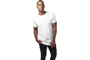 Urban Classics Herren T-Shirt Long Shaped Turnup Tee, T-Shirt für Männer, länger geschnitten, erhältlich in vielen Farbvarian
