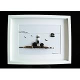 Steinbild - Pebble Art - Leuchtturm