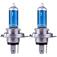 Netagon Ultra Power Bright 5000k Xenon Gas White Car Front Headlight Headlamp Bulbs (H4)