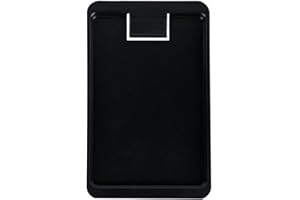 BarBits Plastic Tip Tray With Clip - Pack of 12 - Black Bill Presenter, Guest Check Cash Bill Holder For Restaurant, Bars
