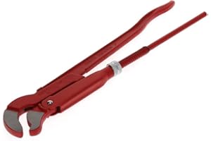 GEDORE red 45degree abgewinkelte Eck-Rohrzange, Spannweite 67 mm/2 Zoll, S-Maul, massiv, Zahnung versetzt, R27140020