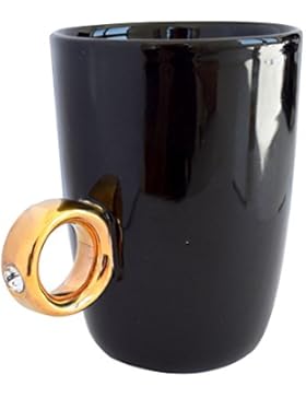 Heiratsantrag Tasse Ring Cup von Invotis schwarz