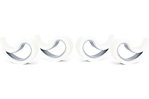 Stoppy Stoper do okien i drzwi, klin, hak, klamra do okien, zestaw 4 szt. (dostępny w 14 kolorach) (biały)