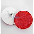 227s Round Circular Trailer Caravan Reflectors with Threaded Bolt for ...