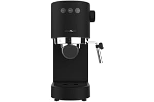 Cecotec Cafetière Express Cafelizzia Fast. 1350 W, Thermoblock, ForceAroma de 20 bars, Vaporisateur Orientable, Bras Double, Plateau Chauffe-Tasses, Réservoir D'Eau Amovible