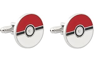 GAUEIOUR Gemelos de bola de elfo, diseño de dibujos animados personalizados para camisa de hombre, rodeos de gemelos de anime japonés, 2 cm, rojo, Metal