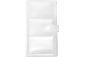 QACUU Photocard Sleeves with Buckle, Photocard Binder and Postcard Albums, Transparent for Clear Viewing, Suitable for Photo Card Binder and Organizing Cards, Photos in Ring Binder Photo Album