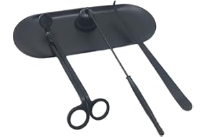 rongweiwang 4 delar/set Candle Wick Trimmer Bricka Rostfritt stål Ljus Kärna Krok Snuffer Verktygstillbehör för hembröllop, S