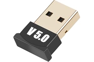 GENERIC USB Bluetooth 5.0 Adapter for PC Laptop, Wireless Bluetooth Dongle/Receiver for windows 10/8/8.1/7/XP, Plug and Play, Wireless Transfer for Headset Speaker Keyboard Mouse Printer