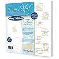 Hunkydory Crafts - Trim Me! Foiled Insert Pad - Happy Birthdays - Gold