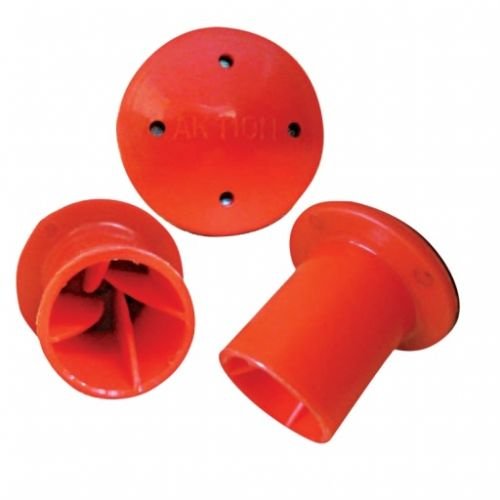 Aktion Safety Rebar Cap AK-RC02 high quality polymer, Orange (Pack of 10)