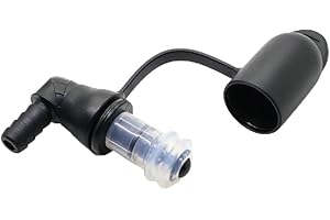 RALSPEC Vanne de morsure de rechange avec couvercle en silicone pour sac à dos, poche à dos, embout buccal en caoutchouc pour Camelbak Platypus, Noir , taille unique