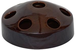 K&K KERAMIK K&K Geflügeltränke Hühnertränke Ententränke Gänsesaufe Entenschnatter, braun, 22x10cm aus Steinzeug (Keramik)