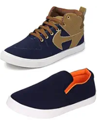 Bersache Men Combo Pack of 2 Casual Sneakers Shoes