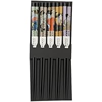 TOKYO design studio FZ Palillos Geisha Negro, Juego de 5