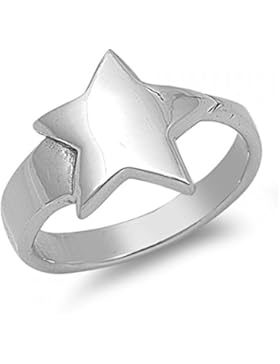 Ring aus Sterlingsilber - Stern