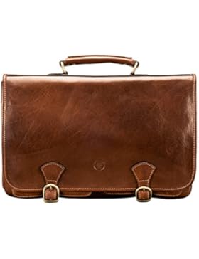 Maxwell-Scott® Luxus Leder Business Umhängetasche (Jesolo2)