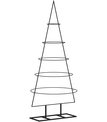 Sapin De Noël En Métal Rouillé 70 Cm - Déco Vintage Fabriquée à La Main, Qualité Allemande, Pour Intérieur Et Extérieur - 7