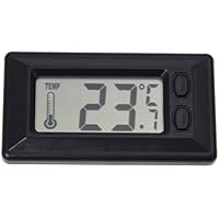 Thermomètre Numérique Pour Voiture - Intérieur/extérieur, écran LCD, Alimentation 12V - Noir - 10