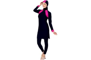 NADAMUSUN Muslimischen Damen Badeanzug Muslim Islamischen Full Cover Bescheidene Badebekleidung Modest Muslim Swimwear Beachwear Burkini