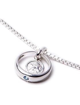Taufring mit Schutzengel Safir Ø 12 mm 925/- Sterling Silber Taufgeschenk