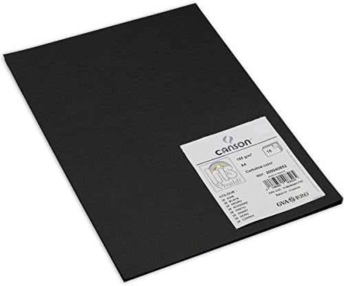 IRIS Guarro A4 Card Pack, (15 Sheets) 185 g Black