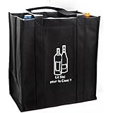 AUCUNE - Sac Tissu 6 bouteilles de la cave a la cuisine !