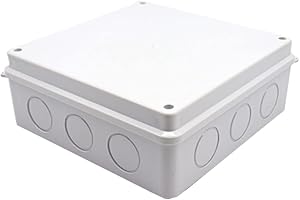 TOP-VIGOR Caja de conexiones, caso de proyecto eléctrico ABS impermeable DIY Power al aire libre recinto a prueba de polvo ABS recinto conector caja de conexiones caja de conexiones (255 x 200 x 80 mm)