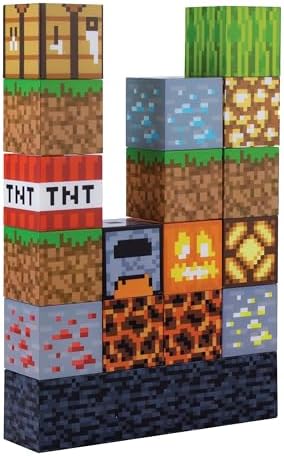 Luce Minecraft Blocchi Costruisci e Illumina, Decorazione per Camera da Letto di Gamer