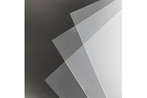 RAYSON Okładki do segregatorów PP, 350 mikronów, A4, polipropylenowe plastikowe okładki do segregatorów dokumentów, przezroczyste, 50 sztuk