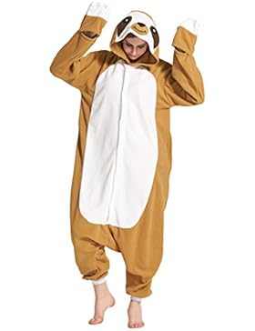 Casa Kigurumi - Erwachsene Unisex Cosplay Jumpsuit Tier Onesie Pyjama Tieroutfit Schlafanzug Sleepsuit mit Kapuze...