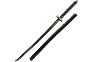 damdos Halloween Prop Weapon for Demon of Slayer Sword ,PU Foam 31.5inch Tokitou Muichiro Swords,Tanjirou Swords Xmas Birthday Gifts (Tokitou Muichiro)