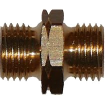 Connettore Per Tubo Del Gas In Ottone 1/4" E 3/8" - Raccordo Doppio Nipplo
