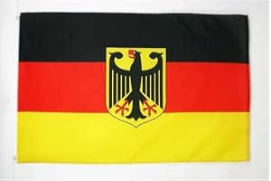 AZ FLAG Flagga Tyskland med örn 90x60 cm Tysk Lätt Polyester 2 Öljetter